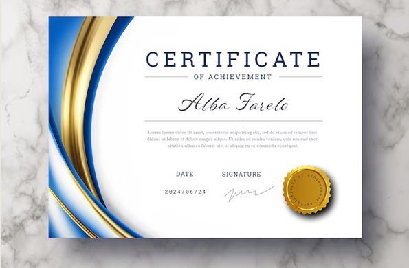Certificates